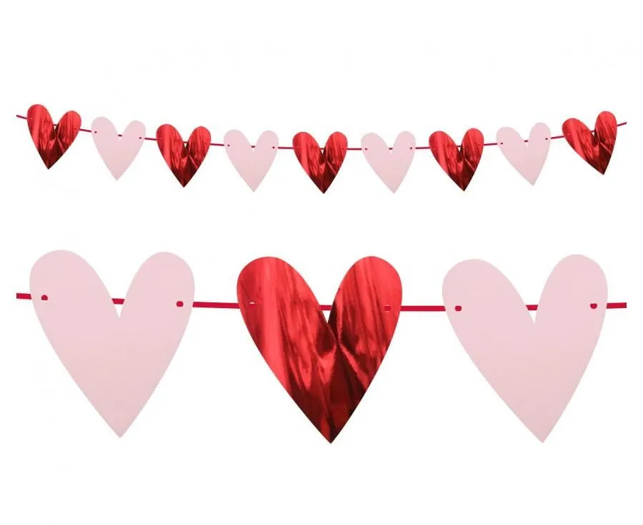 Azonnal elérhető Szerelem Hearts girland 200 cm