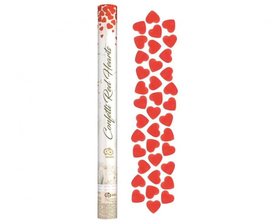 Árengedmény Szerelem Red Hearts konfetti kilövő 60 cm