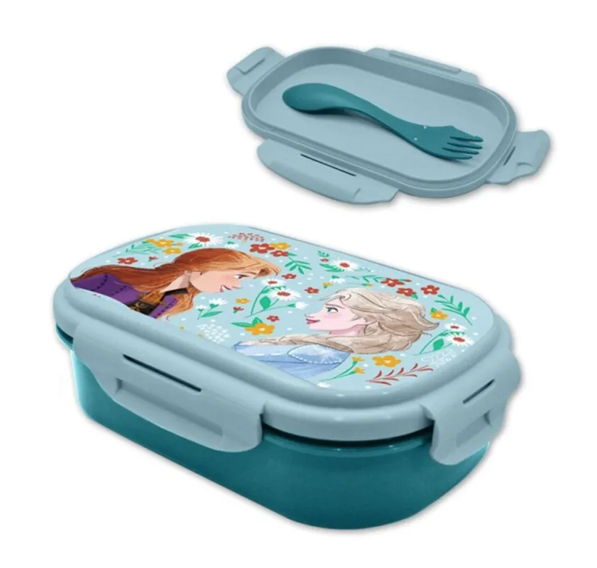 Különleges ajánlat Disney Jégvarázs Enchanted szendvicsdoboz + evőeszköz szett