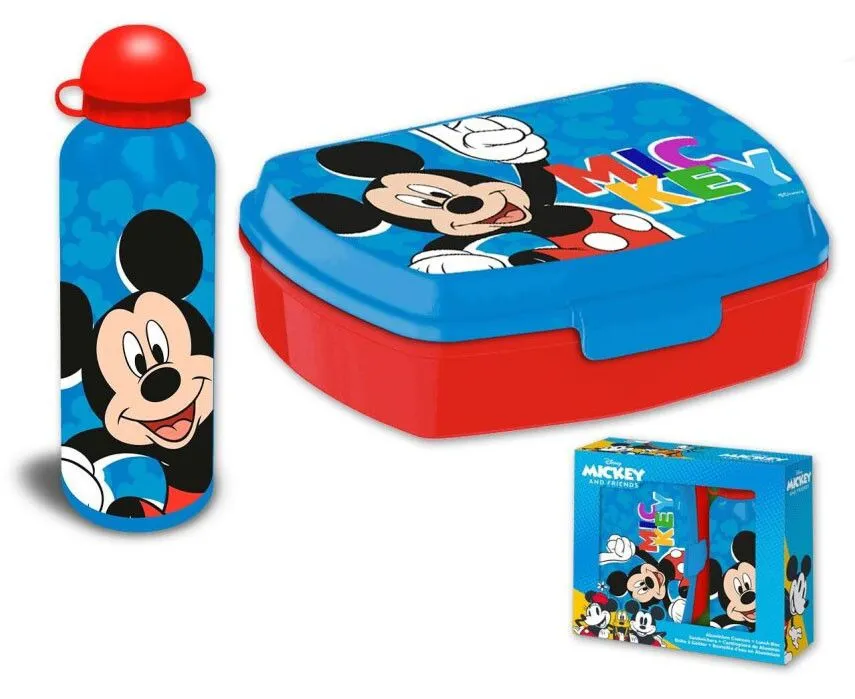Népszerű Disney Mickey Play szendvicsdoboz + alumínium kulacs szett