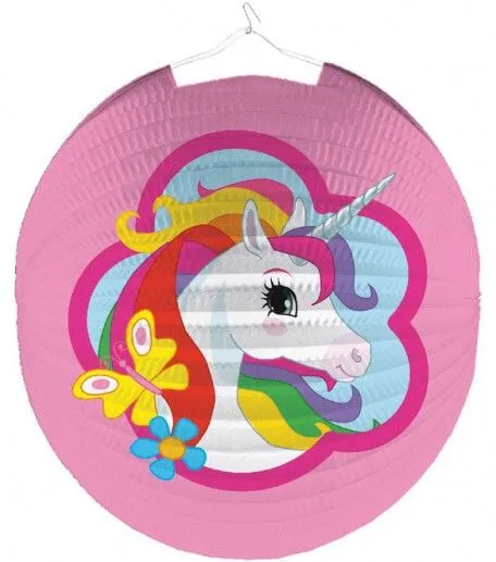 Unikornis Pink Lampion 25 cm Árcsökkenés