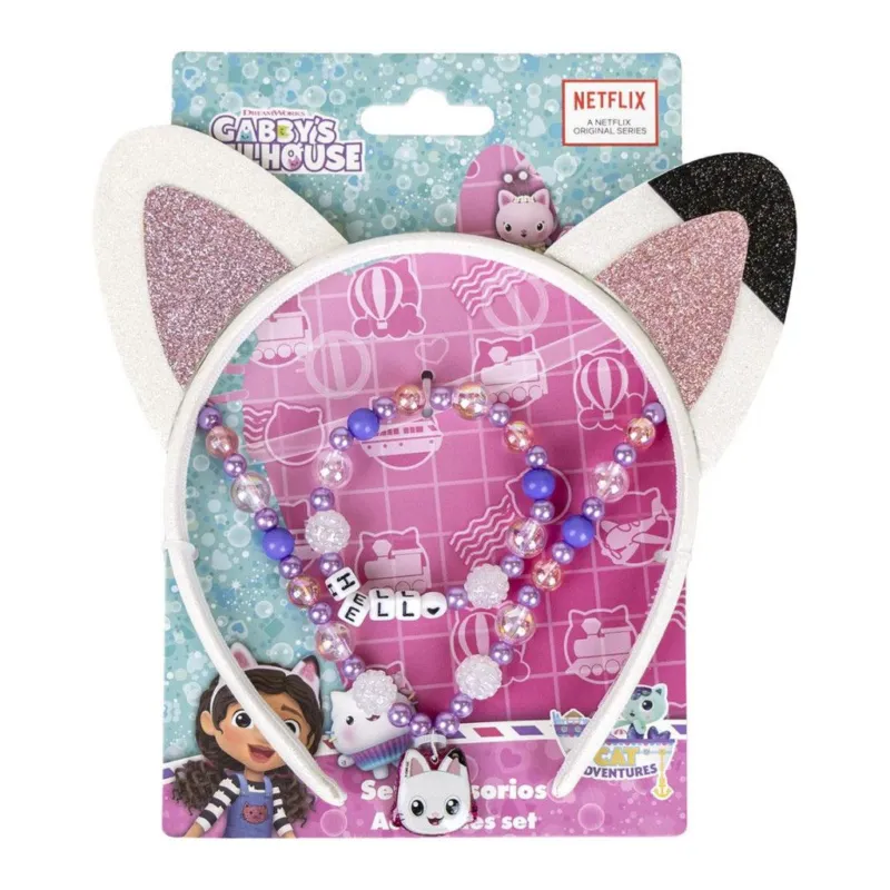 Gabi babaháza Cat Ears ékszer és hajpánt szett Kedvezmény