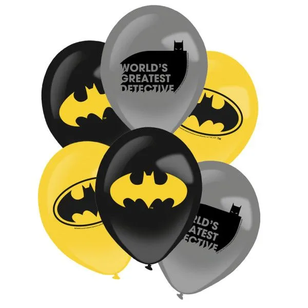 Batman léggömb, lufi 6 db-os 11 inch (27,5 cm) Kihagyhatatlan ajánlat