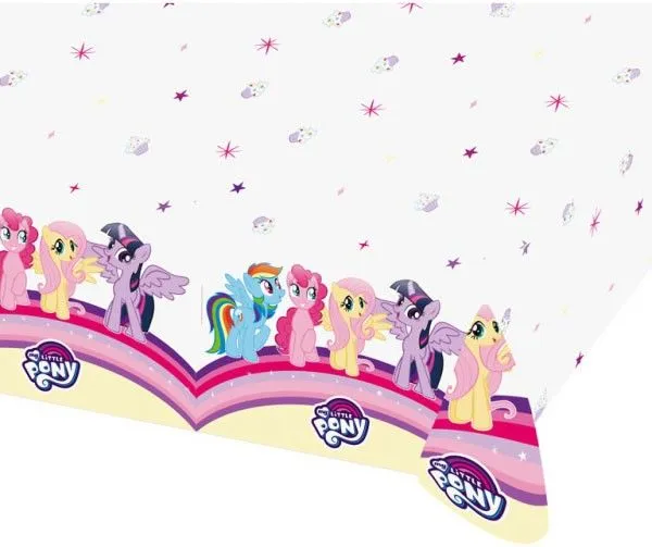 Én kicsi pónim Rainbow Sparkle műanyag asztalterítő 120x180 cm Nézd meg most