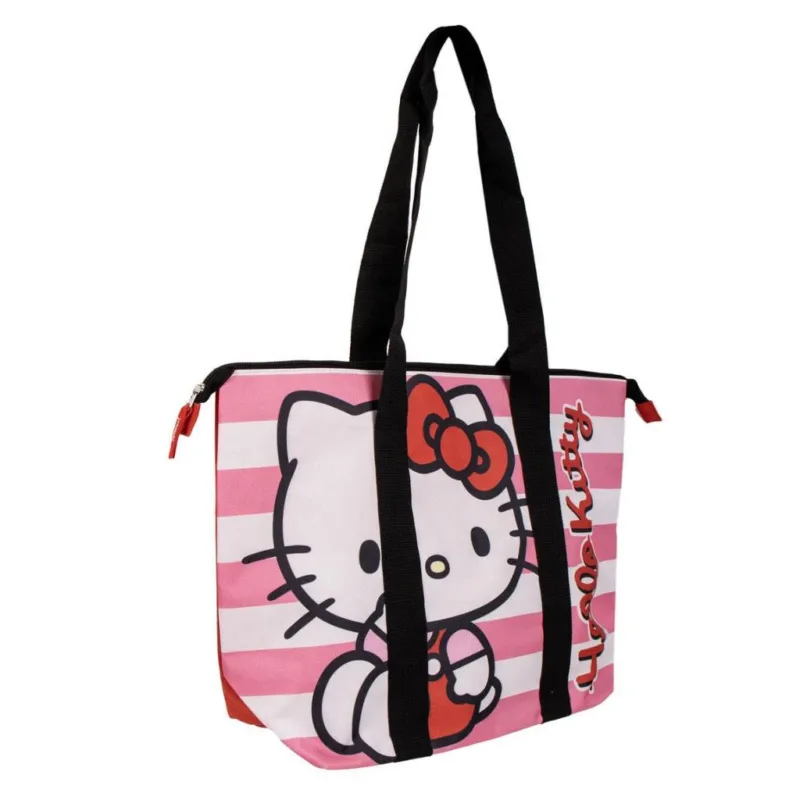Hello Kitty Stripes strand táska 47 cm Gyors szállítás