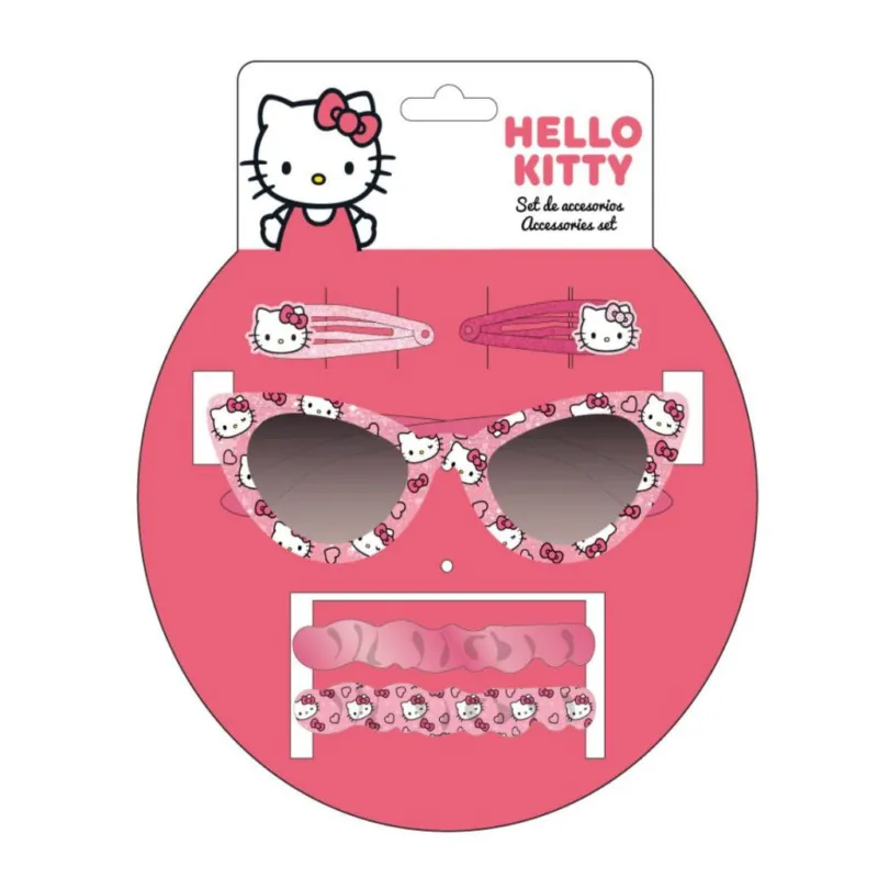 Alacsony ár Hello Kitty napszemüveg és hajkiegészítő szett