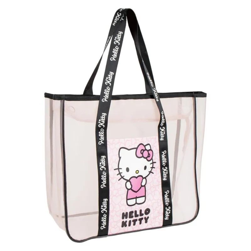 Vásárlói kedvenc Hello Kitty Premium átlátszó strand táska 62 cm