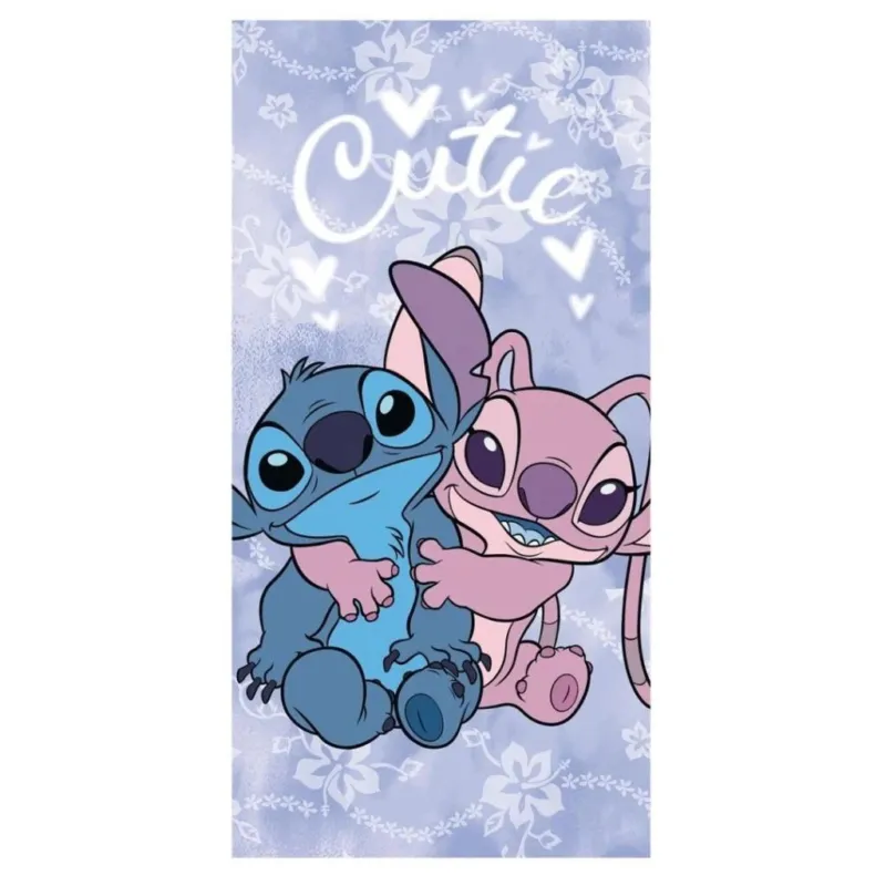 Disney Lilo és Stitch, A csillagkutya Cutie fürdőlepedő, strand törölköző 70x140cm (Fast Dry) Kihagyhatatlan ajánlat