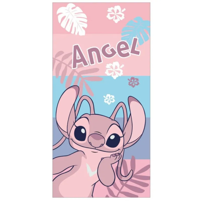 Disney Lilo és Stitch, A csillagkutya Pink fürdőlepedő, strand törölköző 70x140cm (Fast Dry) Exkluzív ajánlat