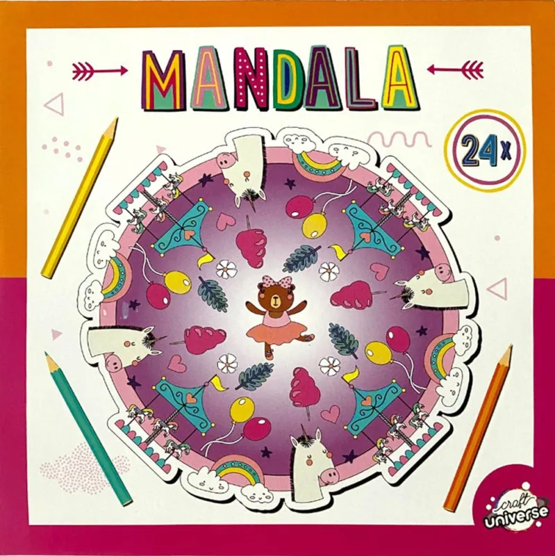 Exkluzív ajánlat Színes Mandala Circus színező 24 oldal