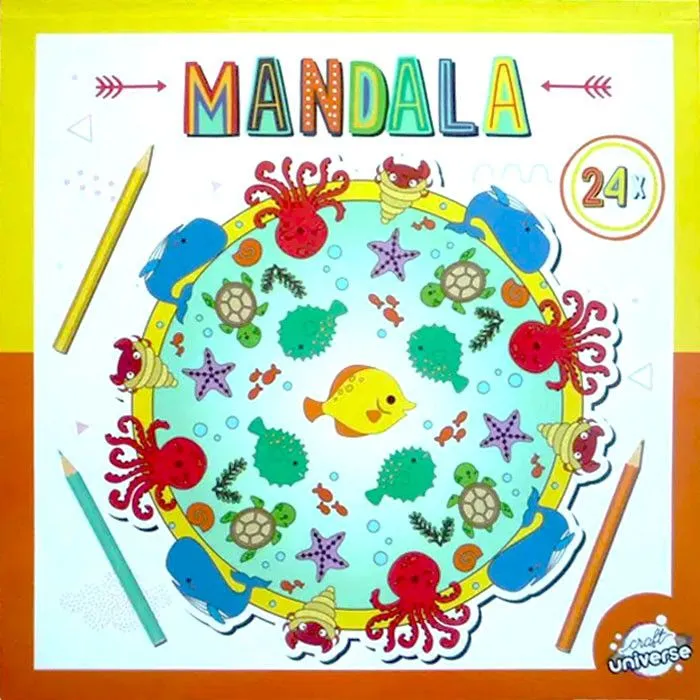 Színes Mandala Ocean színező 24 oldal Gyors kiszállítás