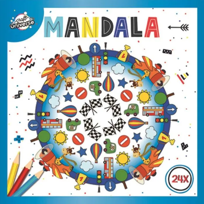 Színes Mandala Race színező 24 oldal Alacsony ár