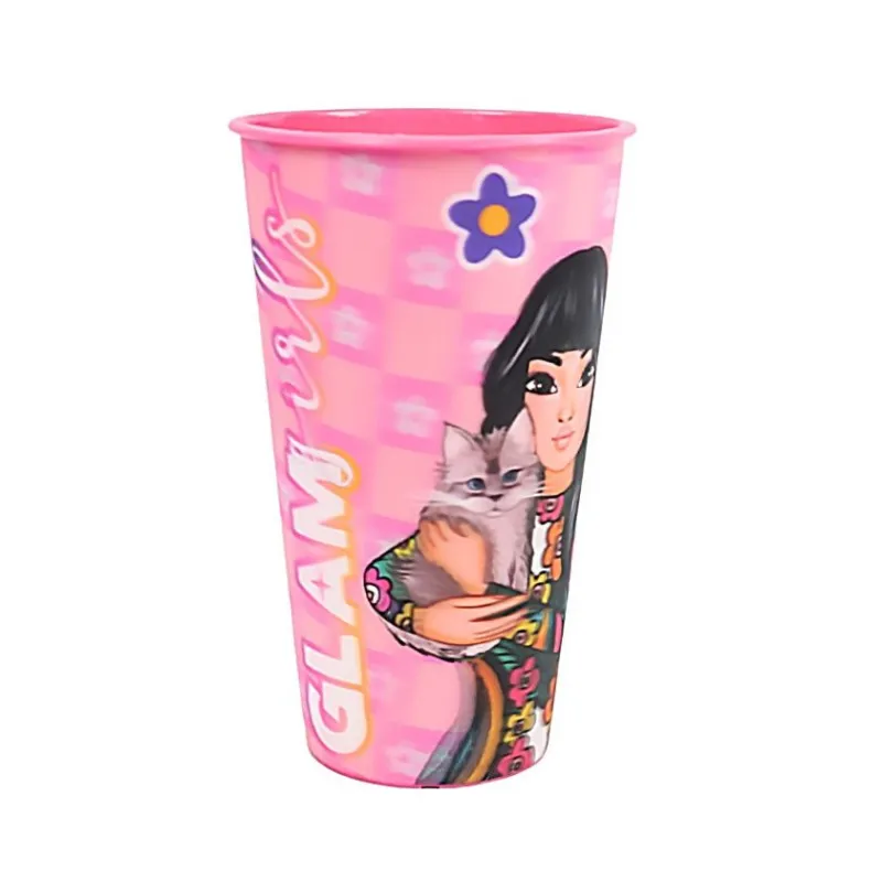 Újdonság Glam Girls Team 3D hatású műanyag pohár 480 ml