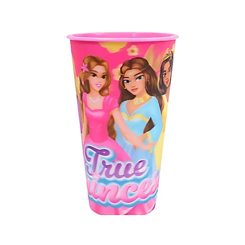 Akció Hercegnők True 3D hatású műanyag pohár 480 ml