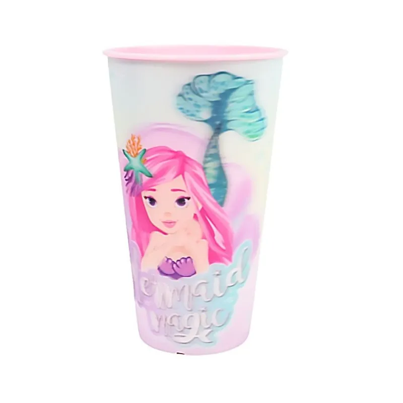 Sellő Magic 3D hatású műanyag pohár 480 ml Ne maradj le