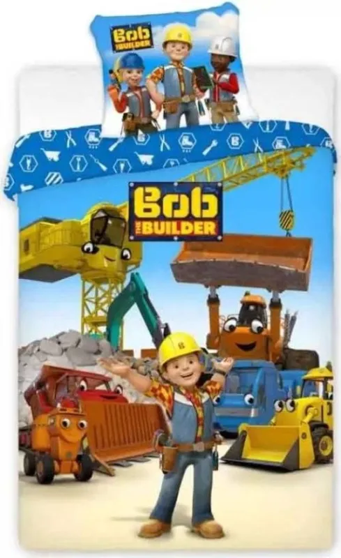 Bob, a mester Construction gyerek ágyneműhuzat 100×135cm, 40×60 cm Korlátozott ajánlat