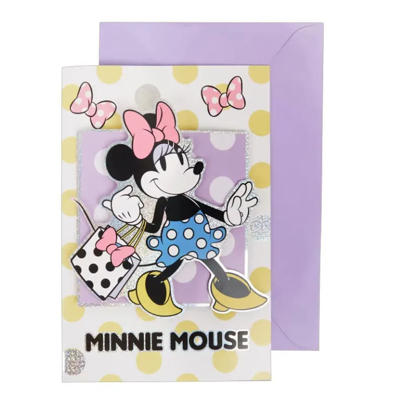 Vedd meg most Disney Minnie Shopping 3D üdvözlőkártya