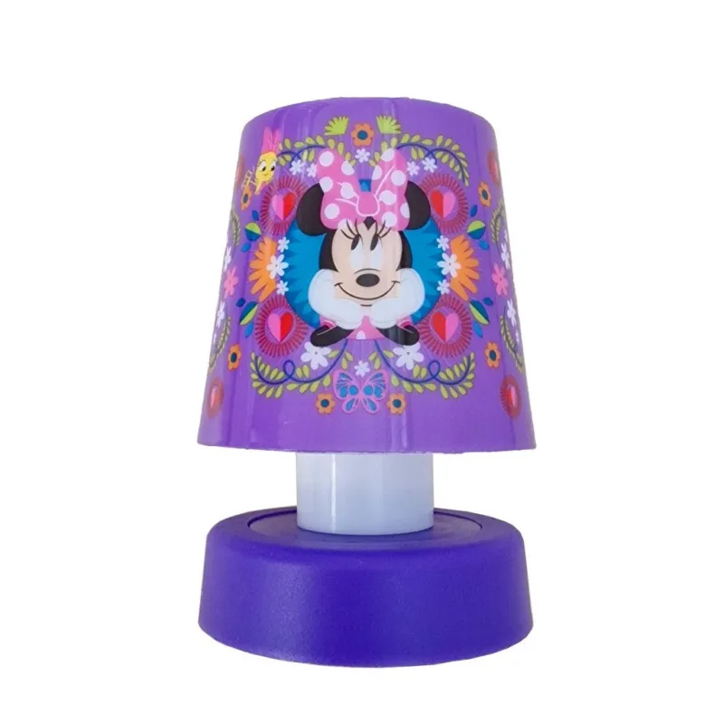 Csak ma Disney Minnie Purple mini asztali lámpa 11 cm
