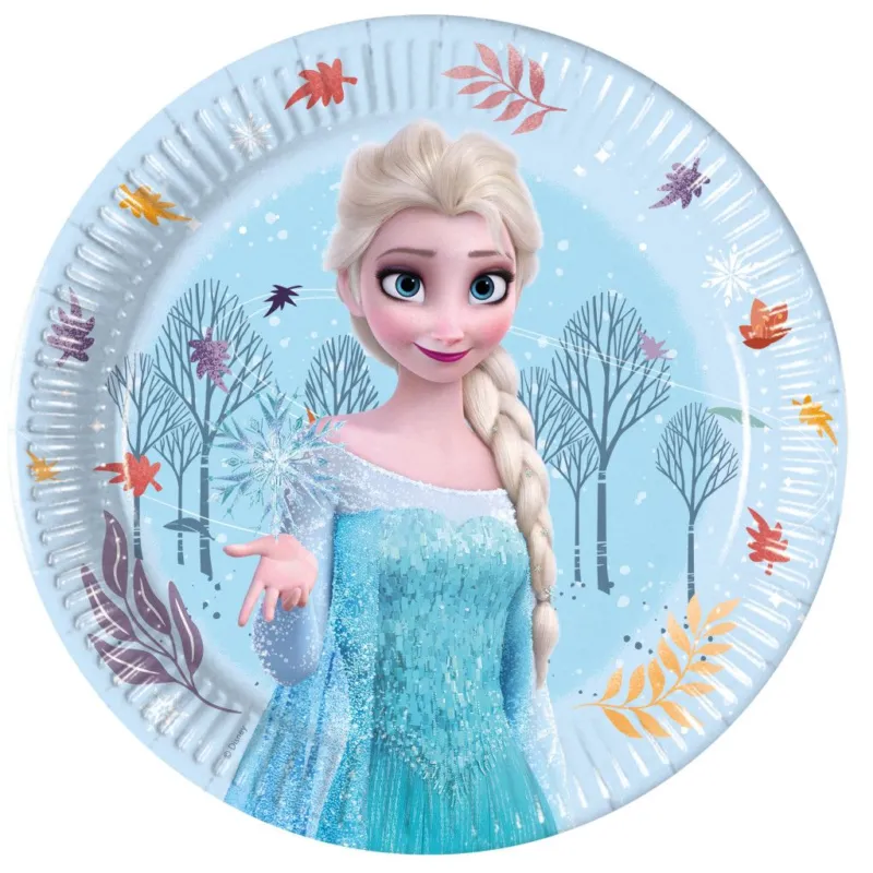 Ne maradj le Disney Jégvarázs Idyllic Wonder papírtányér 8 db-os 20 cm FSC