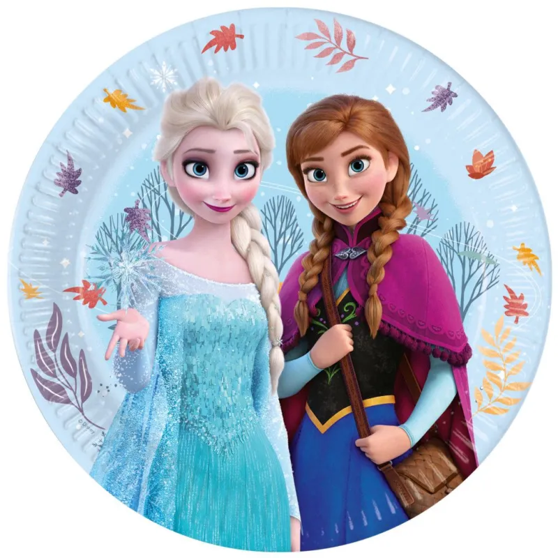 Kihagyhatatlan ajánlat Disney Jégvarázs Idyllic Wonder papírtányér 8 db-os 23 cm FSC