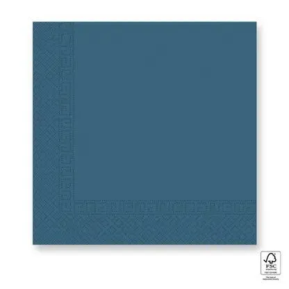 Vásárlói kedvenc Kék Unicolour Blue szalvéta 20 db-os 33x33 cm FSC
