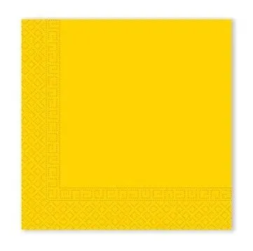 Akció Sárga Unicolour Yellow szalvéta 20 db-os 33x33 cm FSC