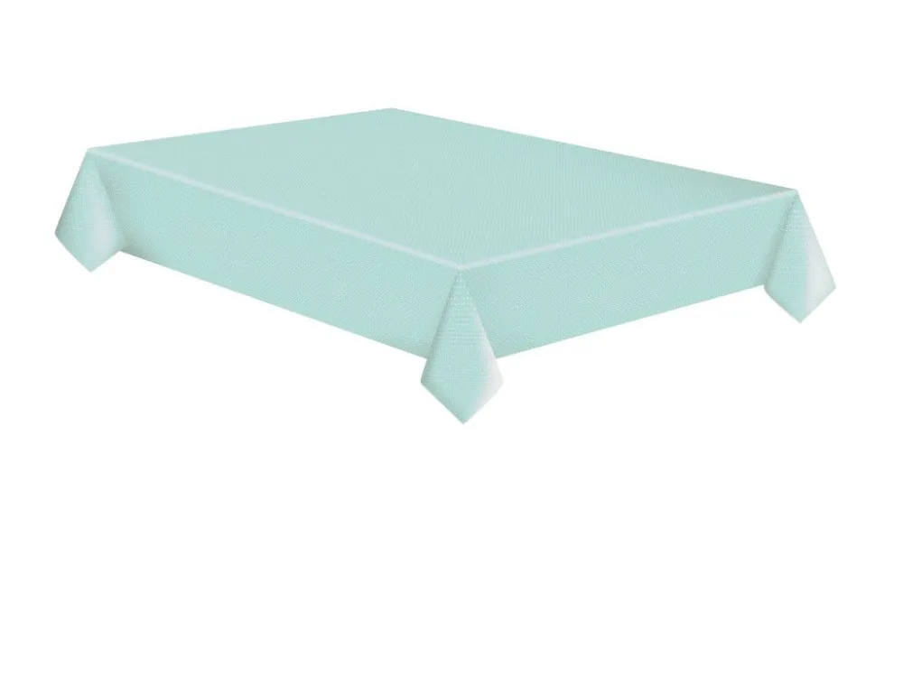 Szezonális akció Menta zöld White Dots papír asztalterítő 120x180 cm