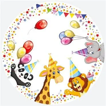 Ne maradj le Happy Birthday Star papírtányér 8 db-os 18 cm
