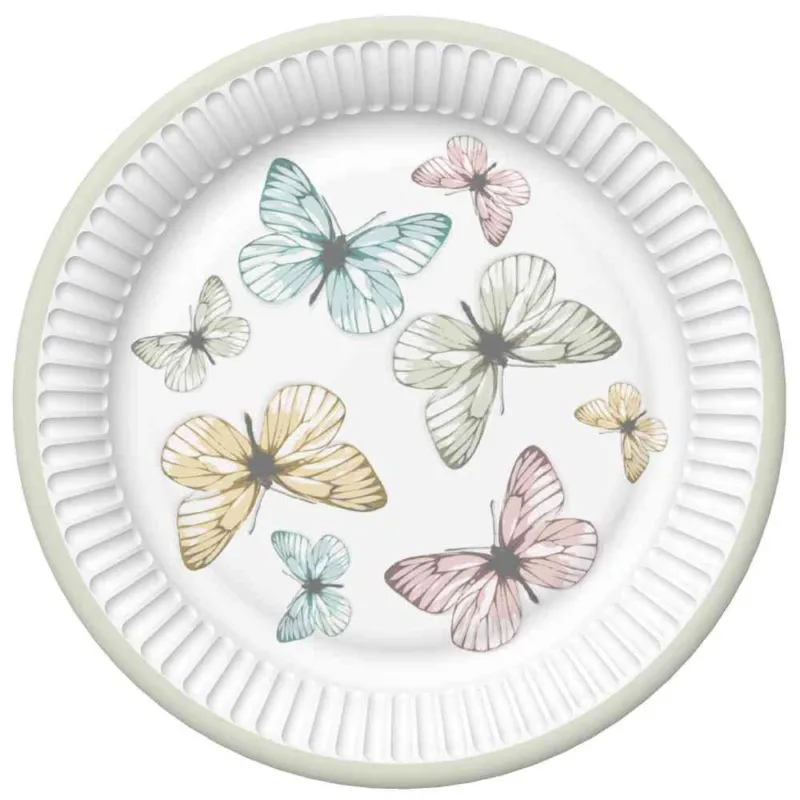 Pillangó Light papírtányér 8 db-os 18 cm Olcsóbb