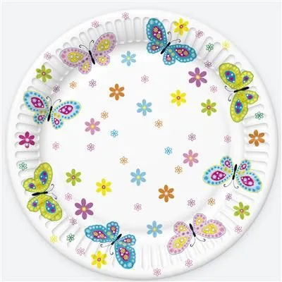 Pillangó With Flowers papírtányér 8 db-os 18 cm Vedd meg online