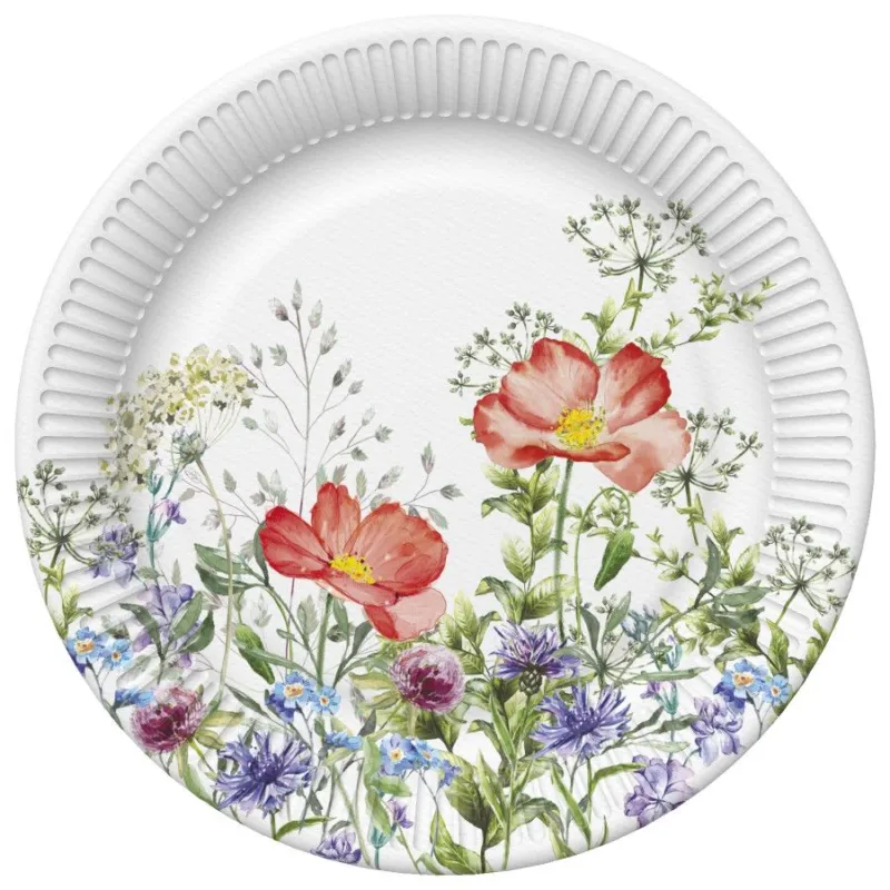 Vedd meg online Virág Meadow in June papírtányér 8 db-os 18 cm