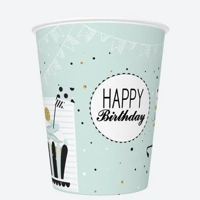 Happy Birthday Mint papír pohár 8 db-os 250 ml Akciós ár