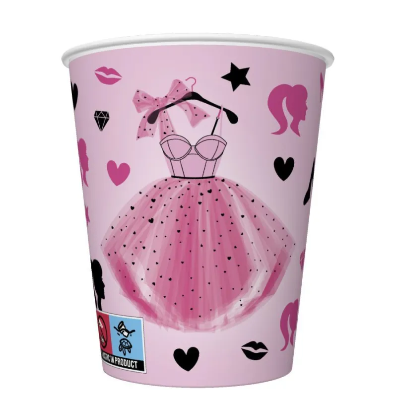 Lányos Party Dress papír pohár 8 db-os 250 ml Szuper akció
