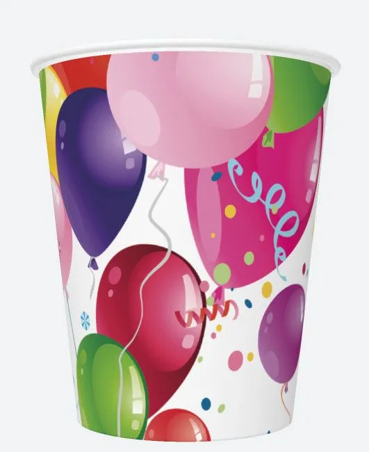 Kiárusítás Lufis Party papír pohár 8 db-os 250 ml