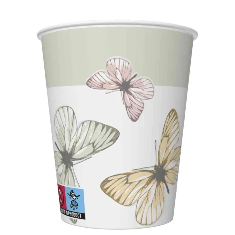 Vedd meg online Pillangó Light papír pohár 8 db-os 250 ml
