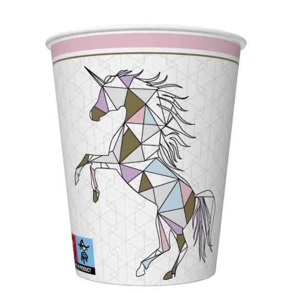 Exkluzív ajánlat Unikornis Graphic Wild papír pohár 8 db-os 250 ml