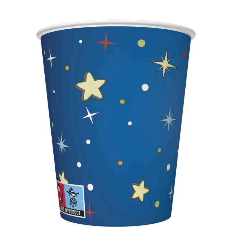 Outlet Űr Rockets&Aliens papír pohár 8 db-os 250 ml