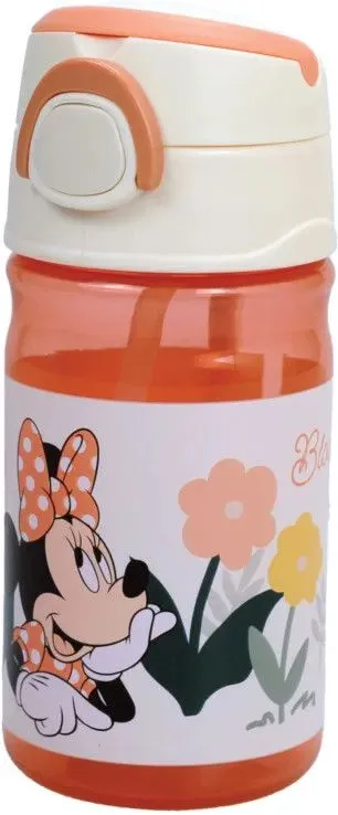 Disney Minnie Floral műanyag kulacs akasztóval 350 ml Prémium