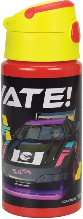 Gyors szállítás Hot Wheels Race alumínium kulacs akasztóval 500 ml