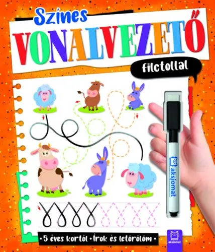 Ne maradj le Színes vonalvezető filctollal - Írok és letörlöm - 5 éves kortól