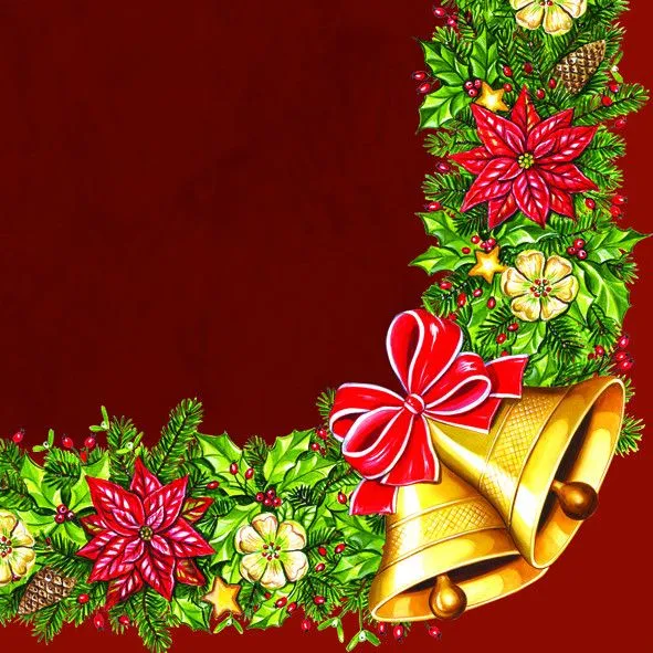 Gyors kiszállítás Karácsony Wreath with Bells szalvéta 20 db-os 33x33 cm