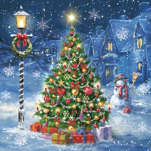 Gyors szállítás Karácsony Xmas Eve szalvéta 20 db-os 33x33 cm
