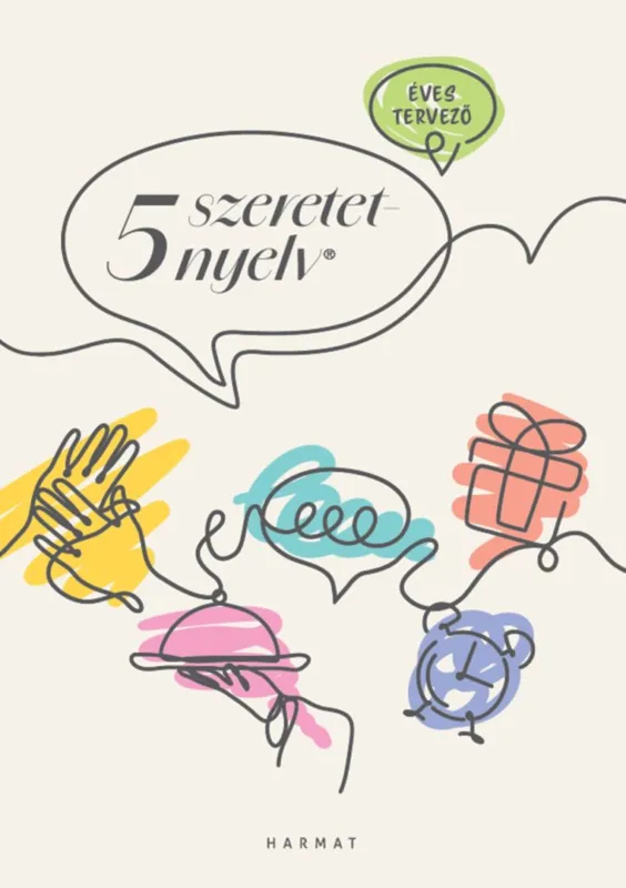 Azonnal elérhető 5 szeretetnyelv - éves tervező (fehér)