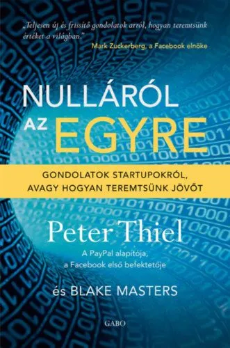 Korlátozott ajánlat Nulláról az egyre - Gondolatok startupokról, avagy hogyan teremtsünk jövőt