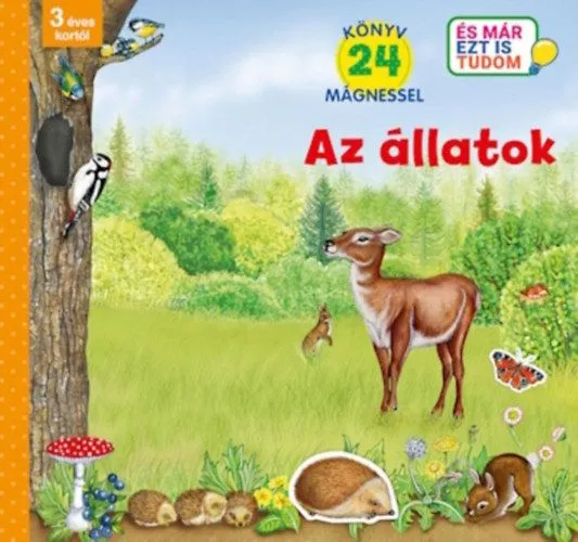 Outlet Az állatok - Könyv 24 mágnessel - 3 éves kortól