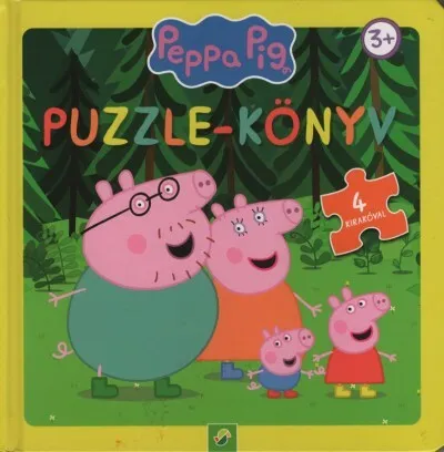 Árengedmény Peppa Malac: Puzzle-könyv - 4 kirakóval (sárga)