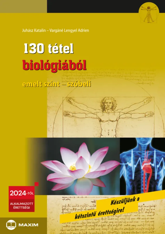 130 tétel biológiából (emelt szint – szóbeli) - 2024-től érvényes Vedd meg online