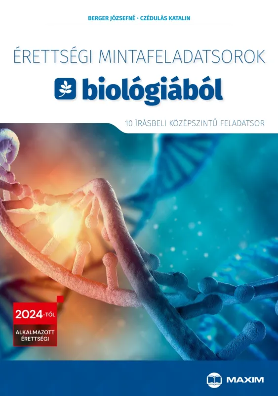 Érettségi mintafeladatsorok biológiából (10 írásbeli középszintű feladatsor) - 2024-től érvényes Biztonságos fizetés