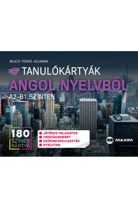 Tanulókártyák angol nyelvből – A2–B1 szinten Szuper akció