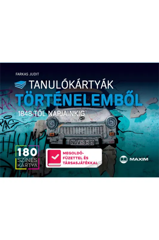 Tanulókártyák történelemből –1848-tól napjainkig - 180 db színes kártya + 88 oldalas megoldófüzet és játéktábla Olcsó